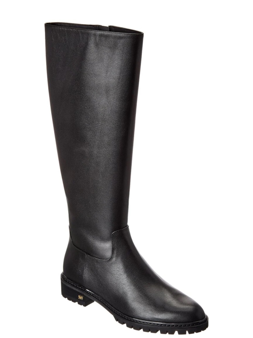 Stuart Weitzman City Zip Leather Knee-High Boot Size 9